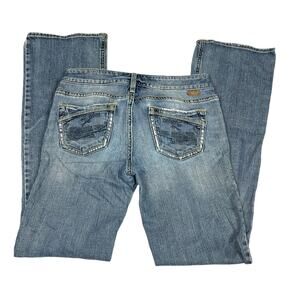 Silver Jeans Aiko Bootcut Light Wash Blue Denim Women's 26 x 33 Casual‎ Pants